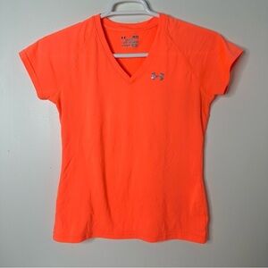 Under Armour Women’s bright orange semi fitted t-shirt size S